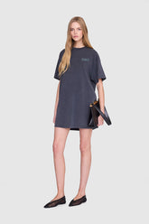Beth Mini Dress Palm - Washed Black