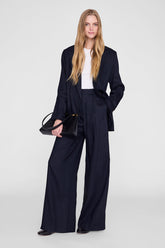 Paola Trouser - Navy Pinstripe