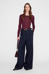 Sylvie Long Sleeve Tee - Fig