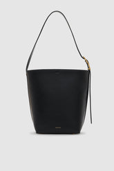 Elly Bucket Bag Grained Leather - Black