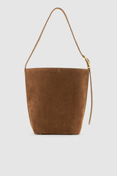 Elly Bucket Bag Suede - Tobacco