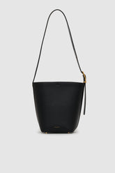 Elly Medium Bucket Bag Grained Leather - Black