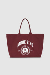 Leo Canvas Tote Collegiate - Fig