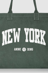 Leo Canvas Tote New York University - Cilantro