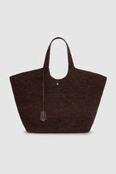Lili Tote Raffia - Dark Brown