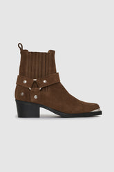 Mid Biker Boots - Tobacco