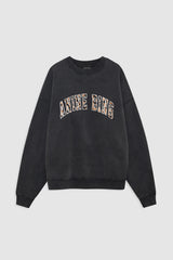 Miles Sweatshirt Anine Bing Leopard - Washed Black