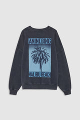 Miles Sweatshirt Palm - Washed Black