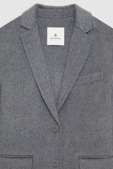 Quinn Blazer - Heather Grey Cashmere Blend