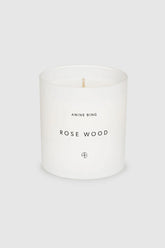 Rose Wood Candle - White