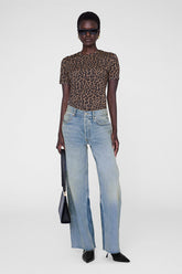 Sylvie Tee - Black And Brown Leopard