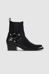 Mid Biker Boots - Black