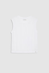 Moni Crop Tank - White