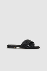 Ria Slides Braided - Black