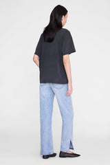 Cade Tee Melrose Stencil - Washed Black