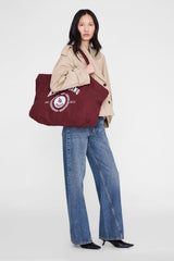 Leo Canvas Tote Collegiate - Fig