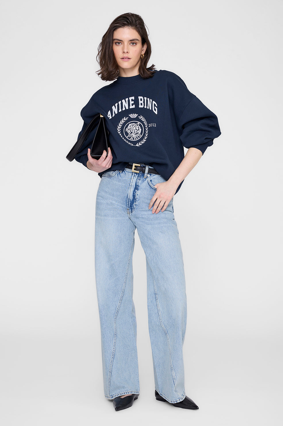 Miles Sweatshirt Collegiate - Dark Navy