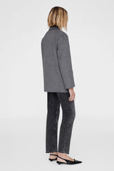 Quinn Blazer - Heather Grey Cashmere Blend