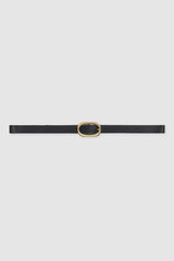 Small Signature Link Belt - Black With Gold