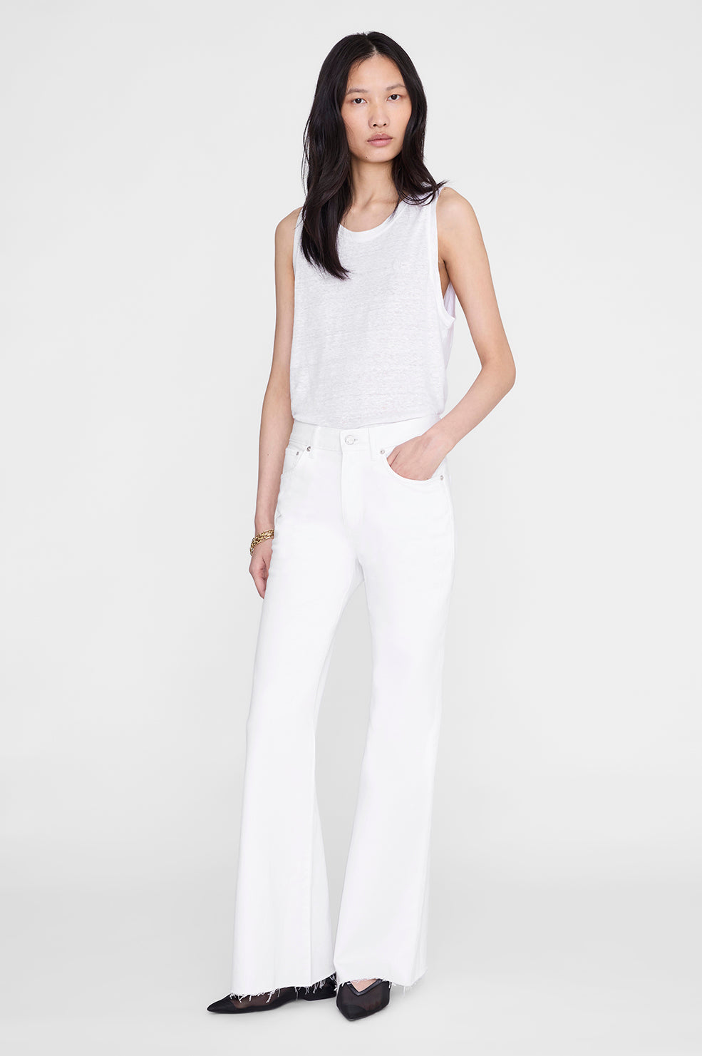 Wyatt Jean 34" - White