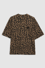 Avi Tee - Black And Brown Leopard
