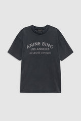 Cade Tee Melrose Stencil - Washed Black