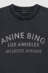 Cade Tee Melrose Stencil - Washed Black