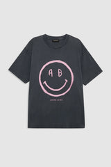 Cade Tee Smiley - Washed Grey