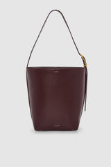 Elly Bucket Bag Grained Leather - Fig