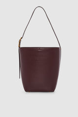 Elly Bucket Bag Grained Leather - Fig