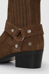 Mid Biker Boots - Tobacco