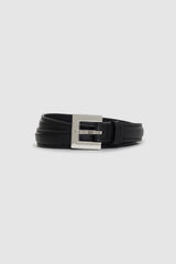 Nicola Belt - Black With Silver