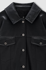 Rory Jacket - Black Recycled Leather