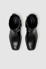 Mid Biker Boots - Black