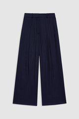 Paola Trouser - Navy Pinstripe