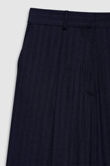 Paola Trouser - Navy Pinstripe