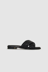 Ria Slides Braided - Black